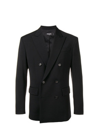 Мужской черный двубортный пиджак от DSQUARED2