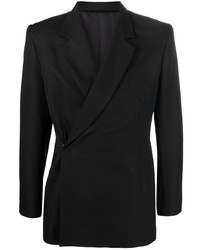 Мужской черный двубортный пиджак от EGONlab