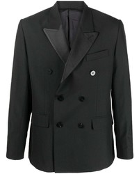 Мужской черный двубортный пиджак от Ernest W. Baker