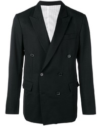 Мужской черный двубортный пиджак от Ex Infinitas