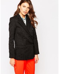 Женский черный двубортный пиджак от Finders Keepers