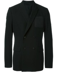 Мужской черный двубортный пиджак от Givenchy