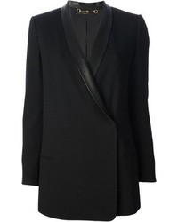 Женский черный двубортный пиджак от Gucci