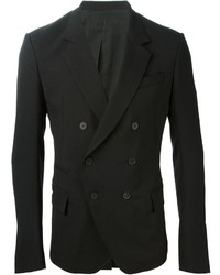 Мужской черный двубортный пиджак от Haider Ackermann