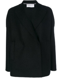 Женский черный двубортный пиджак от Harris Wharf London