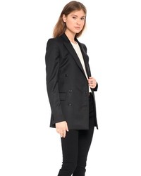 Женский черный двубортный пиджак от BLK DNM