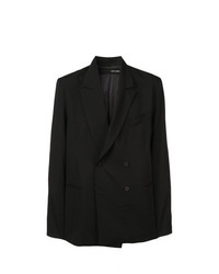 Мужской черный двубортный пиджак от Isabel Benenato