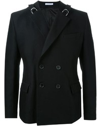 Мужской черный двубортный пиджак от J.W.Anderson