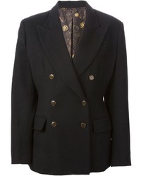 Женский черный двубортный пиджак от Jean Paul Gaultier