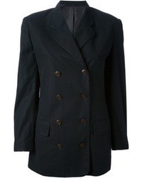 Женский черный двубортный пиджак от Jean Paul Gaultier