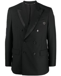 Мужской черный двубортный пиджак от John Richmond