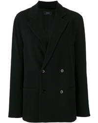 Женский черный двубортный пиджак от Joseph
