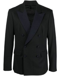 Мужской черный двубортный пиджак от Karl Lagerfeld