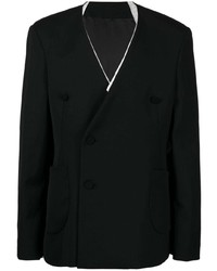 Мужской черный двубортный пиджак от Kiko Kostadinov