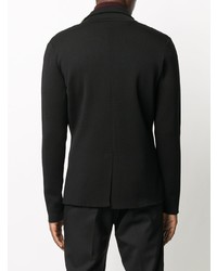Мужской черный двубортный пиджак от Roberto Collina