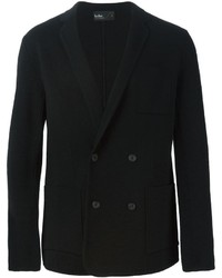 Мужской черный двубортный пиджак от Kolor