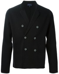Мужской черный двубортный пиджак от Lanvin
