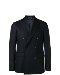 Мужской черный двубортный пиджак от Larusmiani
