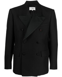 Мужской черный двубортный пиджак от Maison Margiela