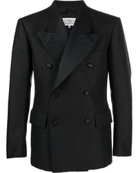 Мужской черный двубортный пиджак от Maison Margiela