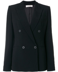 Женский черный двубортный пиджак от Mantu