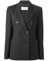 Женский черный двубортный пиджак от Mauro Grifoni