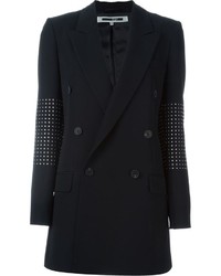 Женский черный двубортный пиджак от McQ by Alexander McQueen