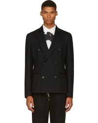 Мужской черный двубортный пиджак от McQ