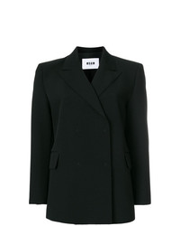 Женский черный двубортный пиджак от MSGM