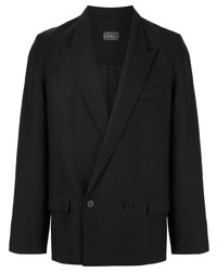 Мужской черный двубортный пиджак от Necessity Sense