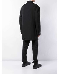 Мужской черный двубортный пиджак от Yohji Yamamoto