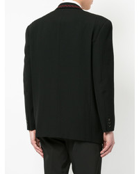Мужской черный двубортный пиджак от Comme Des Garçons Vintage