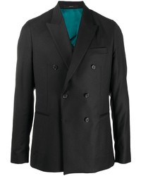 Мужской черный двубортный пиджак от Paul Smith