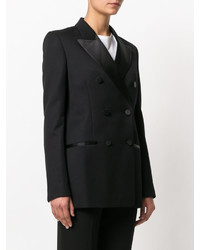 Женский черный двубортный пиджак от Maison Margiela