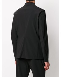 Мужской черный двубортный пиджак от Hydrogen