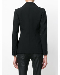 Женский черный двубортный пиджак от Plein Sud Jeans