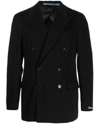 Мужской черный двубортный пиджак от Polo Ralph Lauren