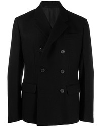 Мужской черный двубортный пиджак от Prada