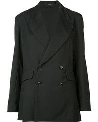 Женский черный двубортный пиджак от R 13
