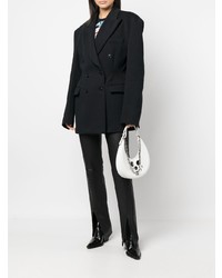 Мужской черный двубортный пиджак от Vetements