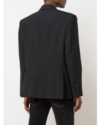 Мужской черный двубортный пиджак от WARDROBE.NYC