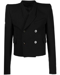 Мужской черный двубортный пиджак от Rick Owens