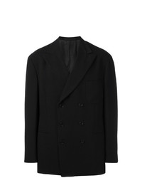 Мужской черный двубортный пиджак от Romeo Gigli Vintage