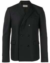 Мужской черный двубортный пиджак от Saint Laurent