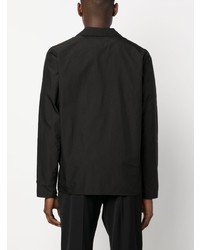 Мужской черный двубортный пиджак от Soulland