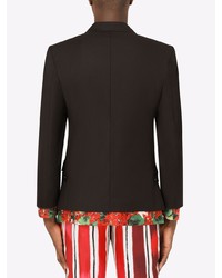 Мужской черный двубортный пиджак от Dolce & Gabbana