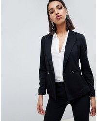 Женский черный двубортный пиджак от Sisley