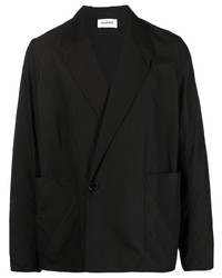 Мужской черный двубортный пиджак от Soulland
