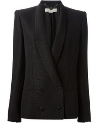 Женский черный двубортный пиджак от Stella McCartney