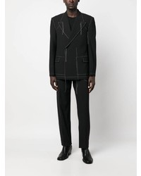 Мужской черный двубортный пиджак от Off-White